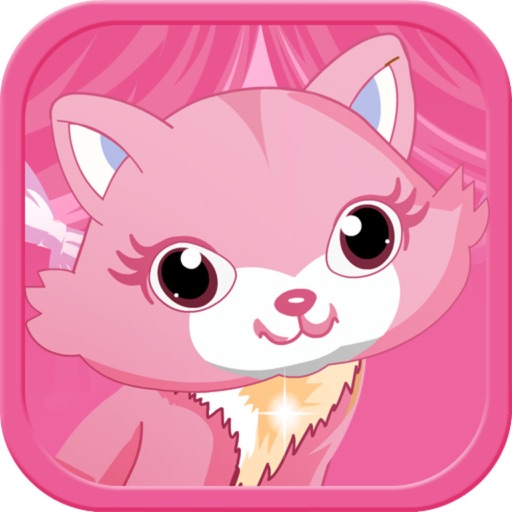 Pink Kitten Dress Up Icon