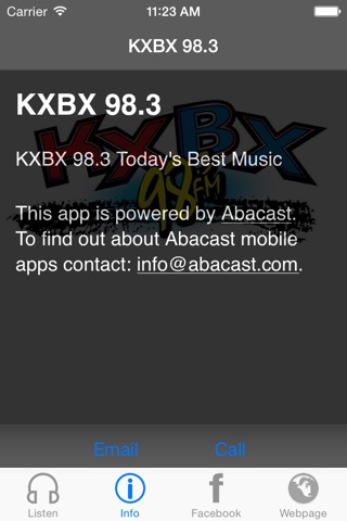 KXBX 98.3 screenshot 3