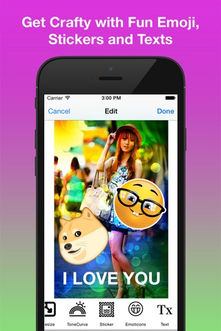 Free Photo Editor - Effects, More 20 Tools, Emoji, Stickers screenshot 2