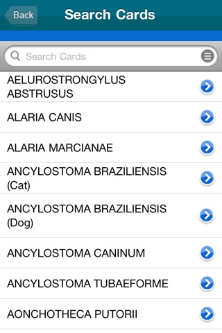 Parasitology Flash Cards screenshot 2