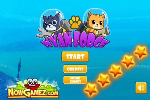 Nyan Force - Funny Free Defense Action game with Shooting Cats screenshot 2