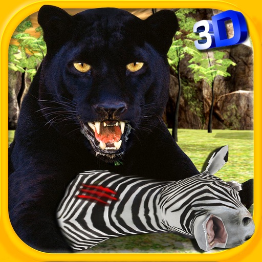 Real Black Panther 3D - Wild Predator Jungle Attack in Animal Hunting Simulation Game Icon