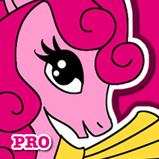 Pony Coloring Games for Girls: My Cute Pony Coloring Book for Little Kids and Toddler who Love Unicorn Ponies and Horse Games Icon