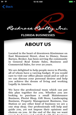 RockRose Realty Inc. Florida Businesses screenshot 2