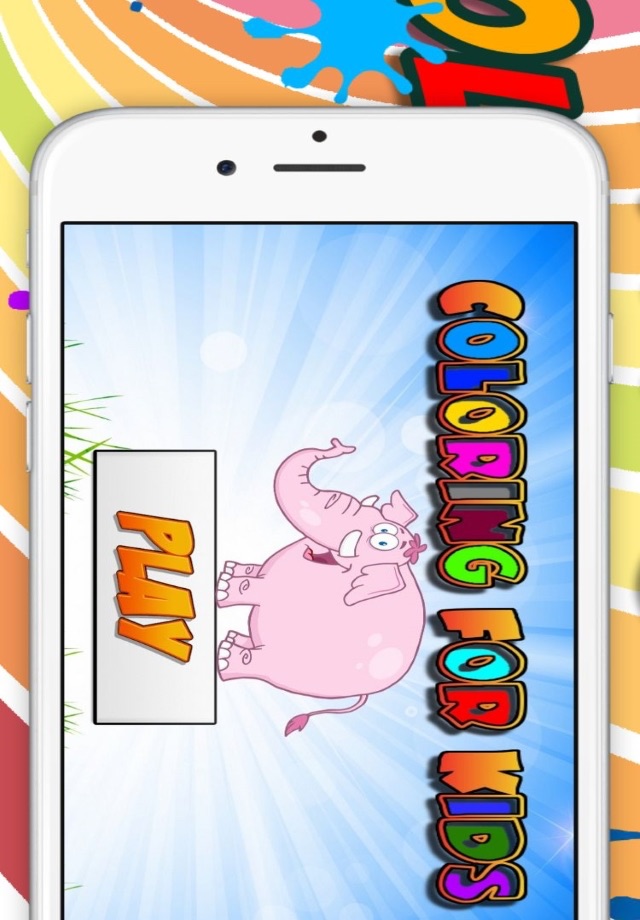 Elephant Coloring book for Kid - Fun color & paint on drawing game for boys & girls screenshot 2