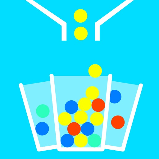 A¹ 100 Balls -Make Ball Fall &Catch Them 8 Circle Cups Pool iOS App