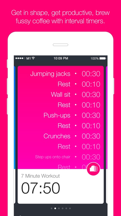 Timers - Interval timers for workout and making fussy coffee screenshot-0