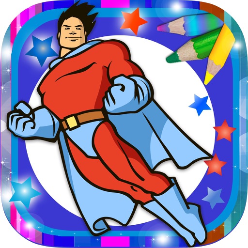 Paint magical superheroes - Coloring and painting super heroes