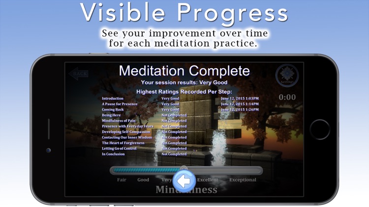 Mindfulness Meditation with Tara Brach, Phd. Join the Mindfulness Revolution! Use your IomBlue and new “Mindfulness Meter” to master Mindfulness quickly and effectively. Nine guided meditations + bonus. Your IomBlue will track and show your progress. screenshot-4