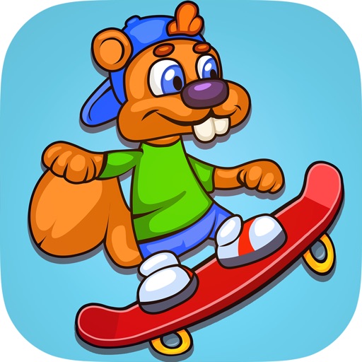 Skateboarding Squirrel Day iOS App