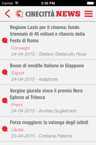 Cinecittà News screenshot 2