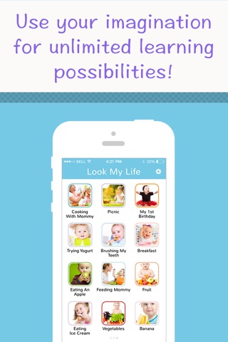 Look My Life: Kids Photos and Customizable Video Scrapbook and Flashcard Album with Sounds screenshot 3