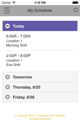 TrackSmart Scheduling screenshot 2