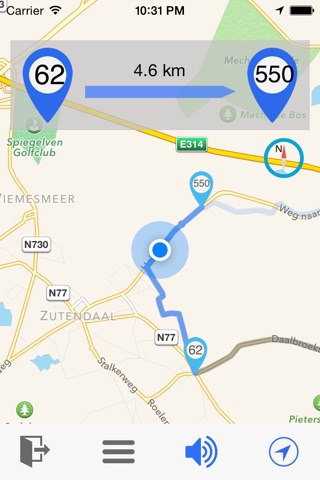 FietsKompas - official knooppunten routeplanner screenshot 3