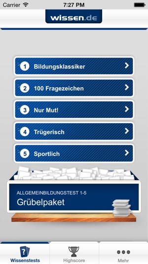 Der große Allgemeinbildungs-Test von wissen.de(圖1)-速報App