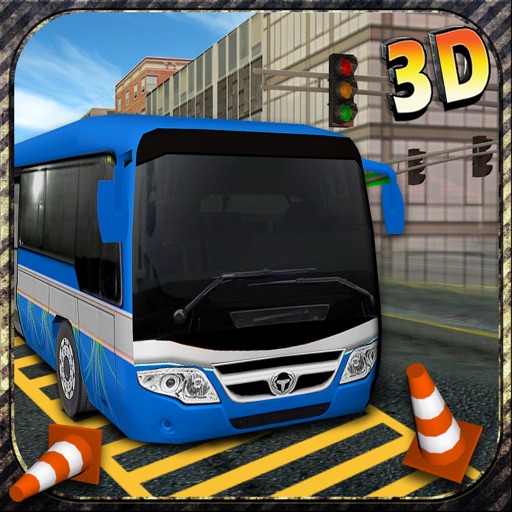 Bus Parking Driver Simulator 3D – Park vehicles in challenging missions with your extreme driving skills Icon