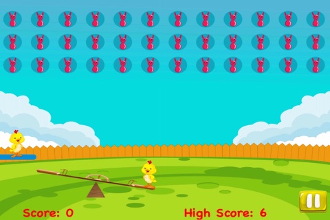 An Easter Chicken Seesaw for Kids - Awesome Marshmallow Peep Catch FREE screenshot 2