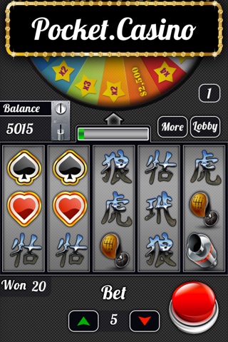 THE CASINO - A Vegas Pocket Casino with Slots, Poker, Blackjack, Roulette, Bingo and lots more. screenshot 2