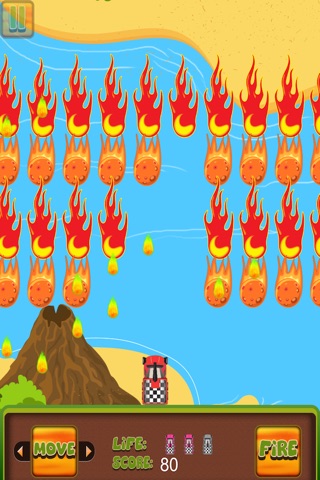 Volcano Fireball Rain - Water Cannon Shooting Defense Game Paid screenshot 3