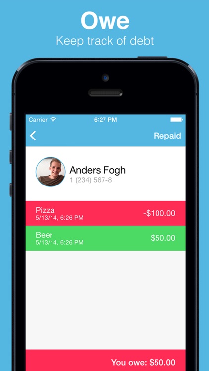 Owe - Debt tracker