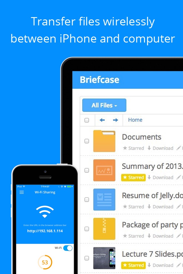 Briefcase Pro - File manager, cloud drive, document & pdf reader and file sharing App screenshot 3