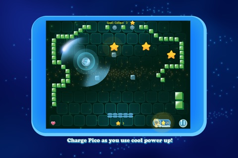 Pico Ball: Robot space adventure bounce action collecting twinkle stars screenshot 3