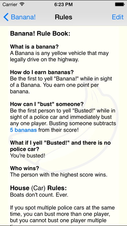 Banana! Travel Game