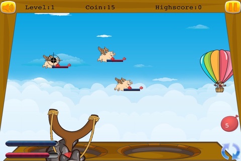 Donkey Slingshot Revenge - Flying Pigs Chase Mania FREE screenshot 3