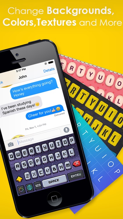 Color Keyboard Themes Pro - new keyboard design & backgrounds for iPhone, iPad, iPod screenshot-3