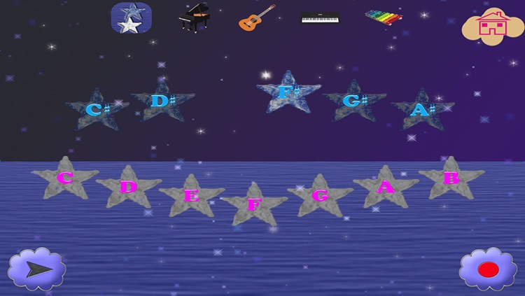123 Piano Shiny Stars - Best Way To Start Play The Piano For Kids HD screenshot-3