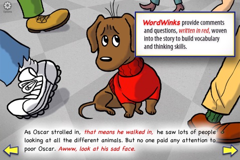 Oscar Goes to the Zoo with WordWinks and Retell, Record & Share screenshot 3