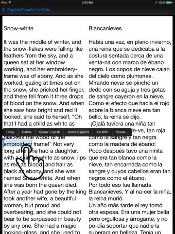 Kid Spanish Story - English and Spanish Bilingual fairy tales(age 7+) screenshot 2