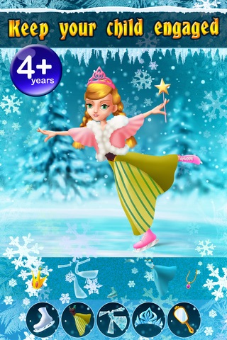My Ice Skating Snow Princesses Dress Up Game - Free App screenshot 2