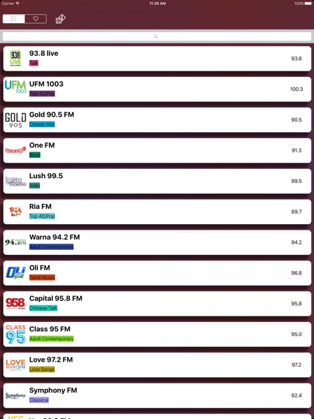 【图】Singapore Radio – Tune in to Singapore(截图3)