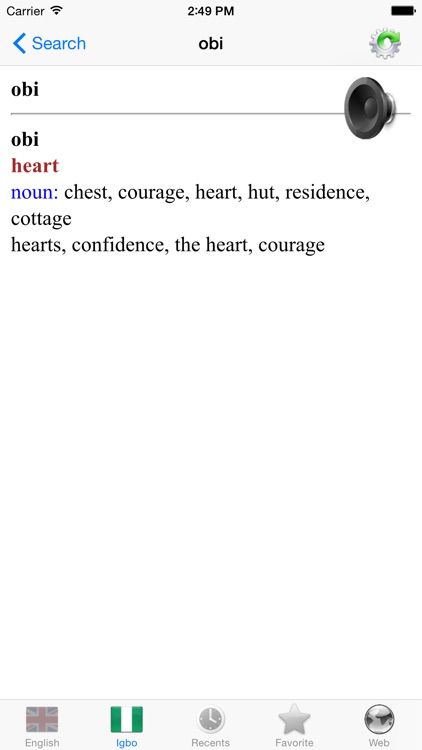 English Igbo best dictionary thesaurus - Bekee Igbo kasị mma akwụkwọ ọkọwa okwu screenshot-3