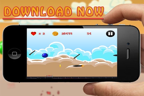 A Crazy 2d Red Ball - Strategic Cool Runner screenshot 2