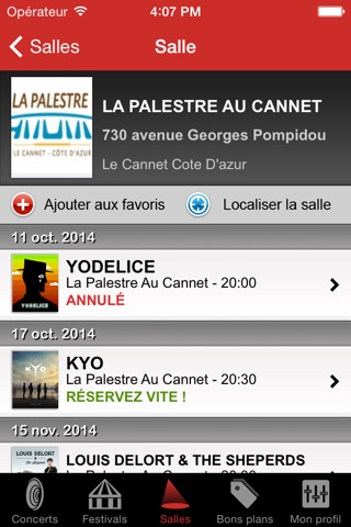 Infoconcert, N°1 de l’information concert et réservation des billets concerts et festivals. screenshot 4