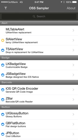 OSS Sampler - Demos of Open Source Libraries for iOS(圖1)-速報App