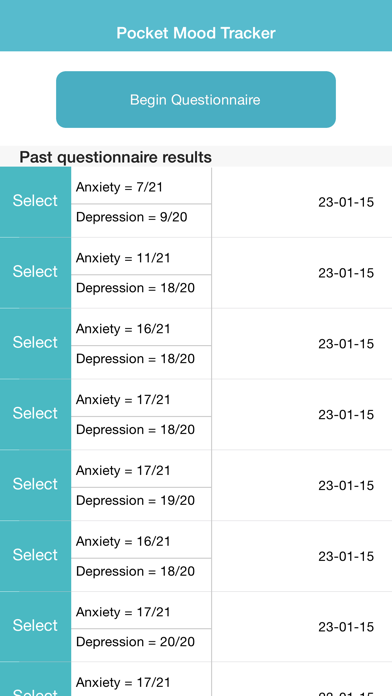 Screenshot #2 pour Pocket Mood Tracker