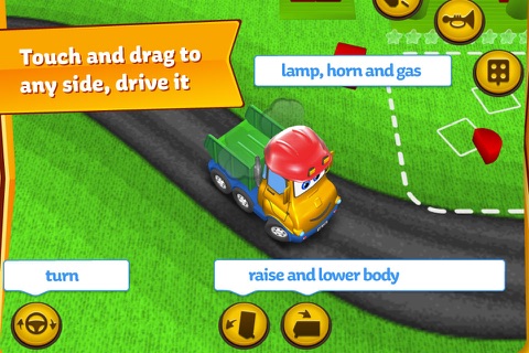 Mika "Dumper" Spin - dump truck games for kids screenshot 3