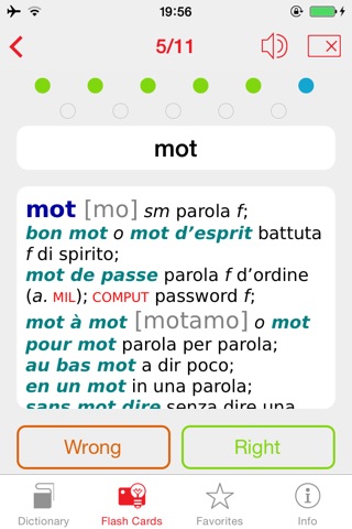 Italian <-> French Berlitz Mini Talking Dictionary screenshot 4