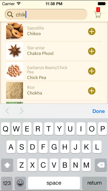 DesiGro - Indian Grocery names in multiple languages. Convert, translate, share and create desi shopping lists screenshot-4