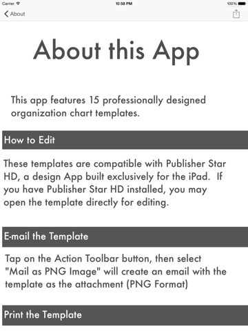 Company Org Charts - Templates for Publisher Star HD screenshot 3