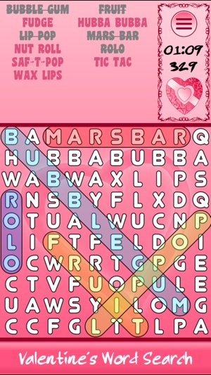 Valentine's Day Word Search HD(圖1)-速報App