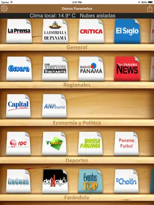 Screenshot 1 Diarios Panameños iphone