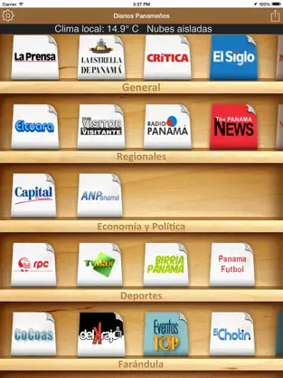 Captura de Pantalla 1 Diarios Panameños iphone