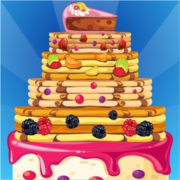 Pancake Stacking Game - Make a Tower of Food for Breakfast