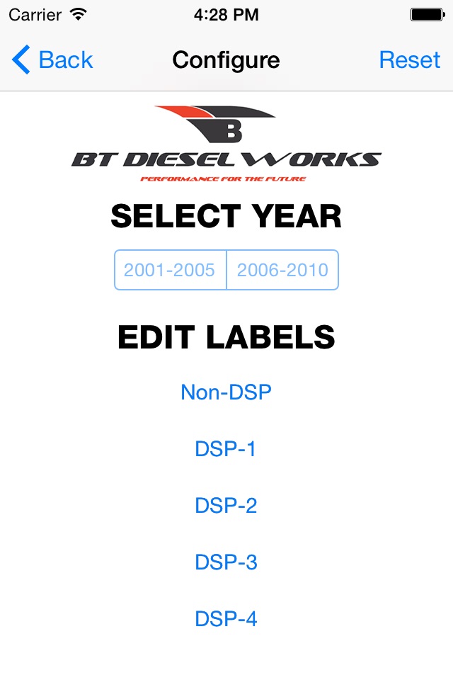 BT DieselWorks DSP-5 Controller screenshot 2
