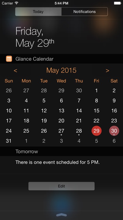 Glance Calendar