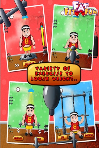 Fit Fat Fun – Do heavy exercises and make the chubby character look smart screenshot 2